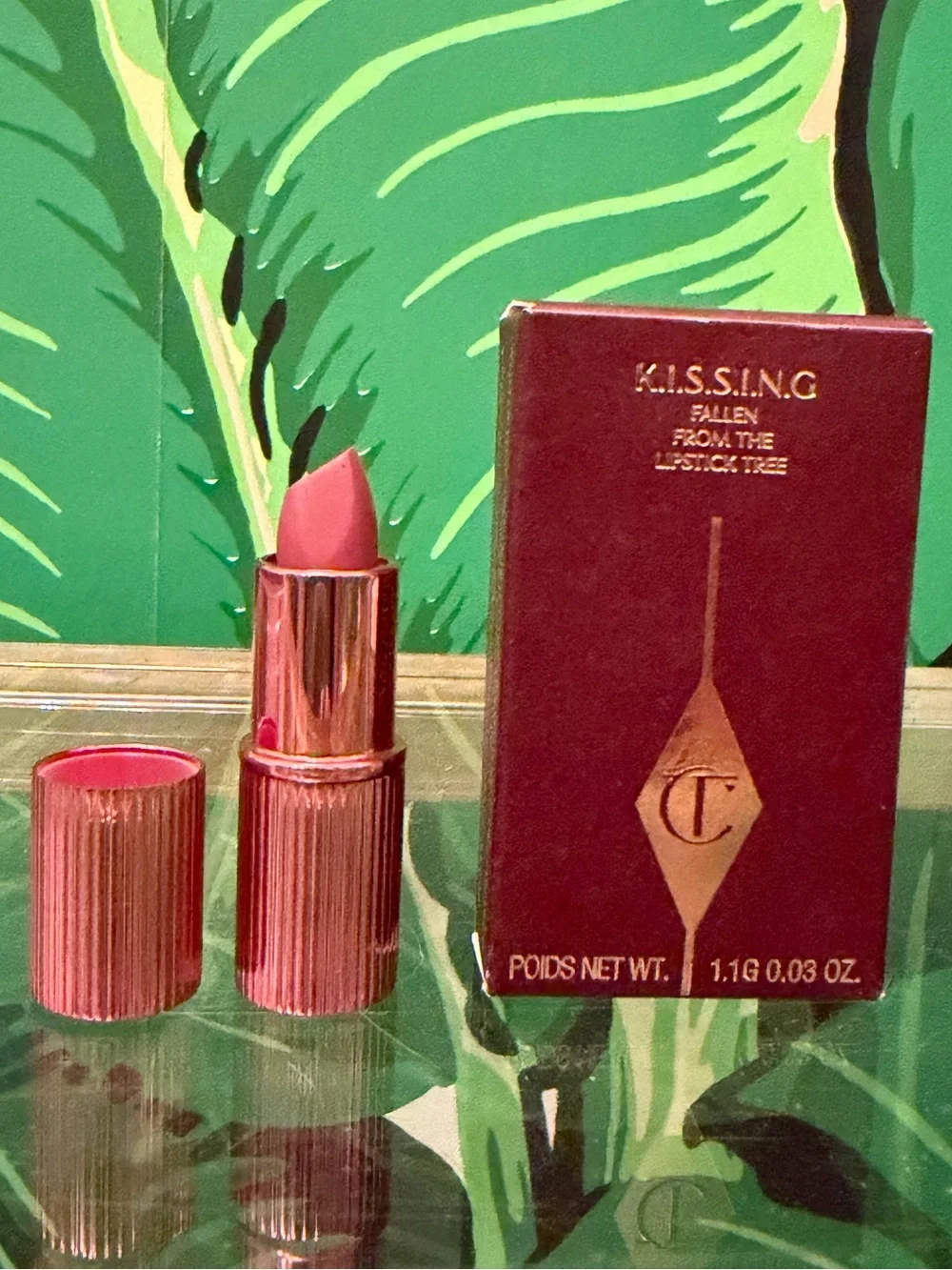 NWT Charlotte Tilbury K.I.S.S.I.N.G Mini Lipstick 90s Pink